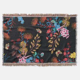 Blooming Garden Butterflies Liberty Style Decke
