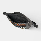 Blooming Gears: Steampunk Cowboy Stil. Bauchtasche (Offen)