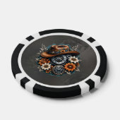 Blooming Gears: Steampunk Cowboy Stil. Pokerchips (Einzeln)