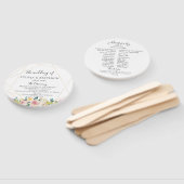 Blooming Geometric Wedding Program Fächer (Non-assembled)