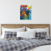 Blooming Geometry Leinwanddruck (Insitu (Schlafzimmer))