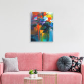 Blooming Geometry Leinwanddruck (Insitu (Wohnzimmer))
