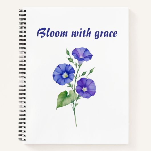 🌸 Blooming Grace Notebook 🌸 Notizblock (Vorderseite)