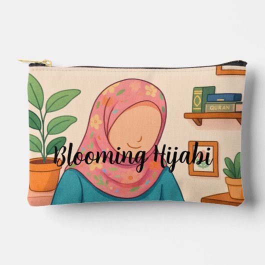 Blooming Hijabi Pouch Zubehörtasche (Vorderseite)