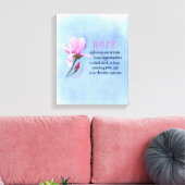 Blooming Hope Canvas Print Leinwanddruck (Insitu (Wohnzimmer))