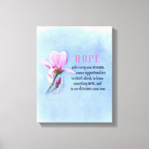 Blooming Hope Canvas Print Leinwanddruck
