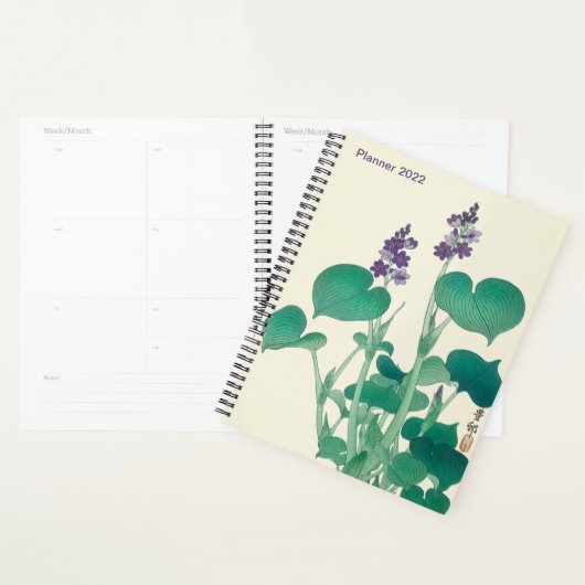 Blooming Hosta von Ohara Koson, Japanisch Planer (Anzeige)