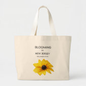  BLOOMING IN NJ, PERRINIALS FLORAL CANVAS TOTE JUMBO STOFFBEUTEL (Vorne)