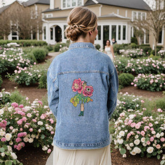 Blooming in the Dark Doll  Jeansjacke