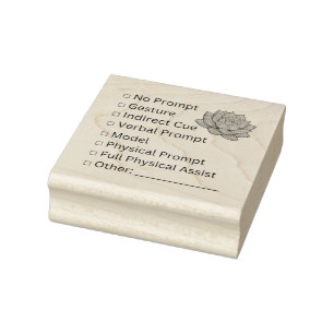 Blooming Independence: Prompt Checklist Gummistempel