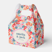 Blooming Joy Bright Floral Maximalist Wedding Geschenkschachtel (Vorderseite)