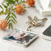 Blooming Joy Floral Weihnachts-Foto Schlüsselanhän Schlüsselanhänger (Seite)