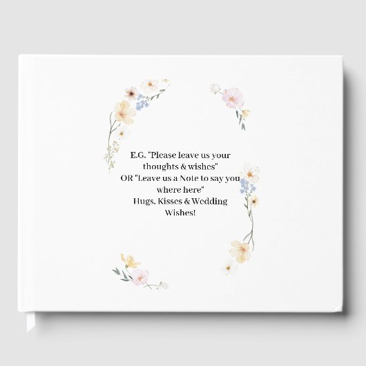 Blooming Joy - Vibranend Multicolor floral Gästebuch (Vorderseite)