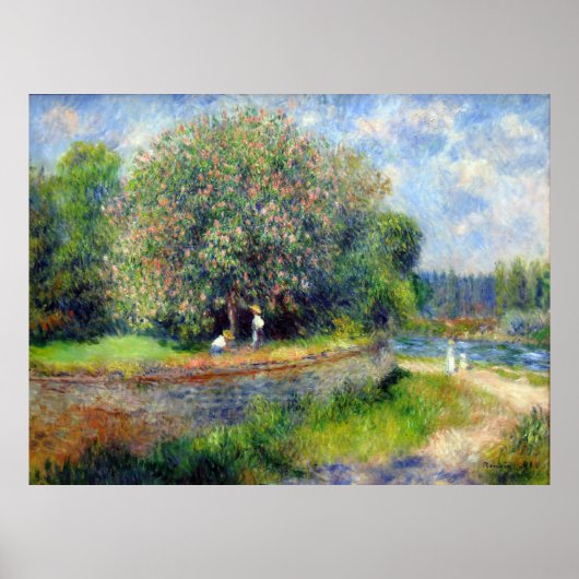 Blooming Kastanienbaum Pierre Auguste Renoir Poster (Vorne)