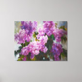 Blooming Lilac – Impressionist Spring Flowers Leinwanddruck (Vorderseite)