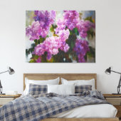 Blooming Lilac – Impressionist Spring Flowers Leinwanddruck (Insitu (Schlafzimmer))