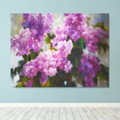 Blooming Lilac – Impressionist Spring Flowers Leinwanddruck (Insitu (Holzboden))