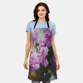 Blooming Lilac – Impressionist Spring Flowers Schürze (Getragen)