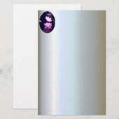 Blooming Lotus Blume Briefpapier (Vorne/Hinten)
