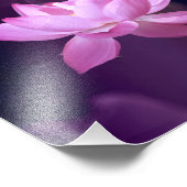 Blooming Lotus Blume Fotodruck (Ecke)