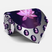 Blooming Lotus Blume Krawatte (Gerollt)