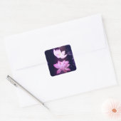 Blooming Lotus Blume Quadratischer Aufkleber (Umschlag)