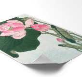 Blooming Lotus Blume von Ohara Koson (1920-1930) Poster (Ecke)