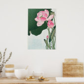 Blooming Lotus Blume von Ohara Koson Poster (Küche)