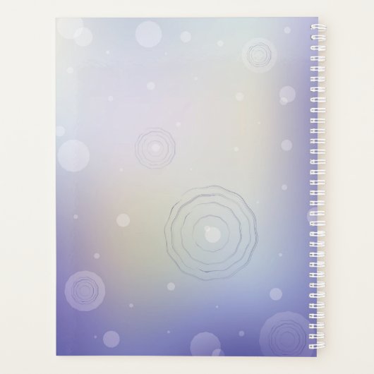Blooming Lotus Hardcover Daily Planner Planer (Rückseite)