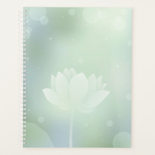 Blooming Lotus Hardcover Daily Planner Planer (Vorderseite)