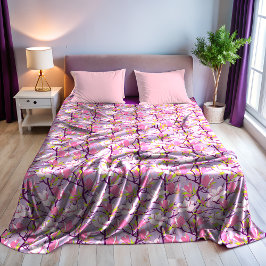 Blooming Magnolia Fleece Blanket