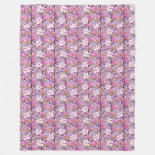 Blooming Magnolia Fleece Blanket (Vorderseite)