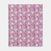 Blooming Magnolia Fleece Blanket (Vorderseite)