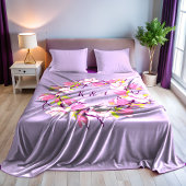 Blooming Magnolia Personalisiert Fleece Blanket