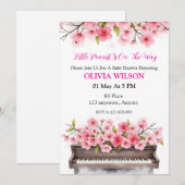 Blooming Melody Einladung (Vorne/Hinten)