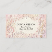 Blooming Melody Visitenkarte (Rückseite)