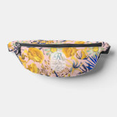 Blooming Mystical Floral Monogram Beige Bauchtasche (Ablage )