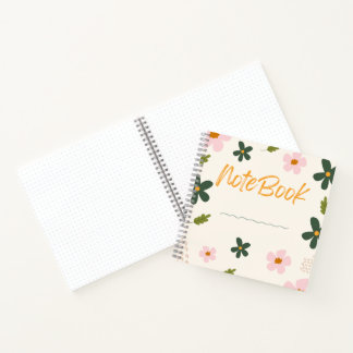 Blooming Notebook 🌸 ✨ - Minimalistische Blumendes Notizblock