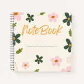 Blooming Notebook 🌸 ✨ - Minimalistische Blumendes Notizblock (Vorderseite)