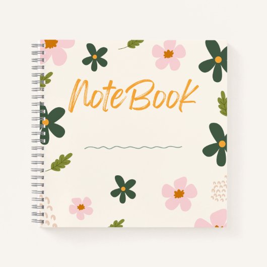Blooming Notebook 🌸 ✨ - Minimalistische Blumendes Notizblock (Vorderseite)