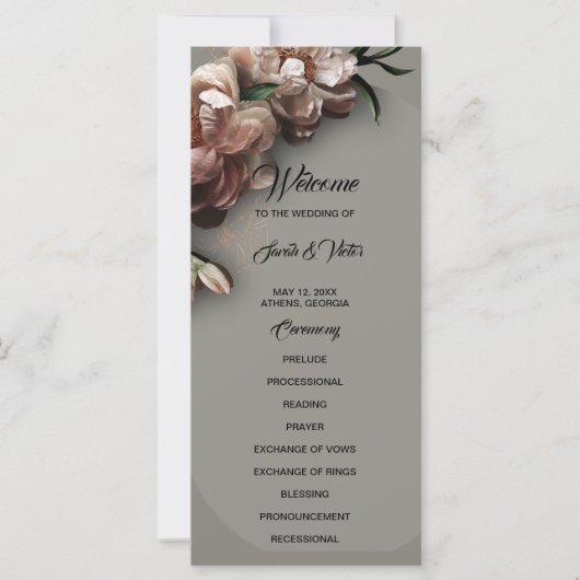 Blooming Peonies 2 sided Program (Vorderseite)