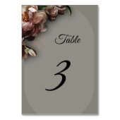 Blooming Peonies Table Number Tischnummer (Rückseite)