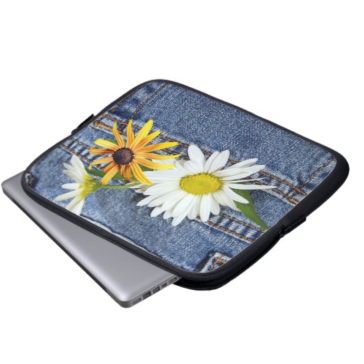 Blooming Pocket Laptopschutzhülle (Vorne Knopf)