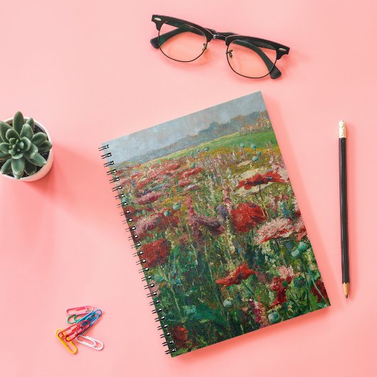 Blooming Poppies | Olga Wisinger-Florian Notizblock