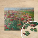 Blooming Poppies | Olga Wisinger-Florian Puzzle<br><div class="desc">Blooming Poppies | Blühender Mohn (1895-1900) | Original-Kunstwerk der österreichischen impressionistischen Malerin Olga Wisinger-Florian (1844-1926). Die Künstlerin ist für ihre vielen Landschaften und Blumenbilder bekannt. Dieses Stück zeigt eine Landschaft mit einem dichten Feld von rosa und roten Mohnblüten in voller Blüte. Verwenden Sie die Entwurfstools, um einen benutzerdefinierten Text hinzuzufügen...</div>