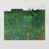 Blooming Poppy Field Gustav Klimt Postkarte (Vorderseite)