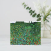 Blooming Poppy Field Gustav Klimt Postkarte (Stehend Vorderseite)