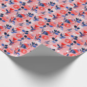 Blooming Protea: Botanisches Gartenmuster Geschenkpapier (Ecke)
