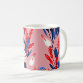 Blooming Protea: Botanisches Gartenmuster Kaffeetasse (VorderseiteRechts)