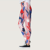 Blooming Protea: Botanisches Gartenmuster Leggings (Links)